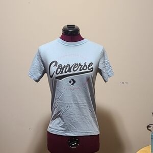 Converse Light Blue Graphic Tee
